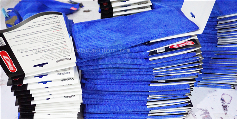 China Bulk Wholesale patterned glass cleaning towel Manufacturer Custom Blue Microfiber Glass Towels Supplier
